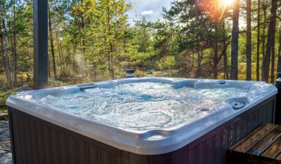 Outdoor Bathtub Setup