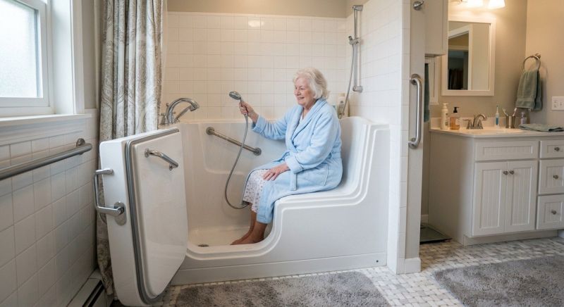 Walk In Tub Installation detail